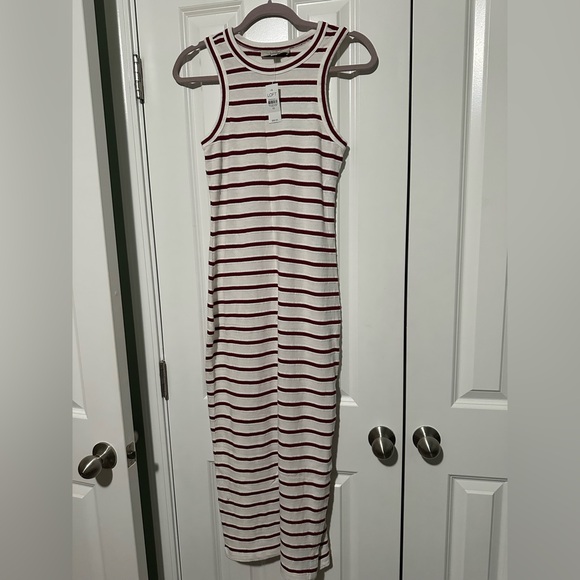 LOFT Dresses & Skirts - Loft Red and White Striped Dress NWT